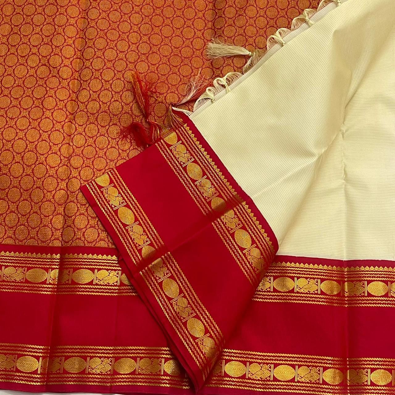 Pure Kanchipuram Handloom Bridal Silk Saree